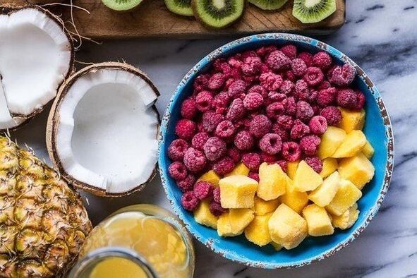Froitas e froitas para a perda de peso