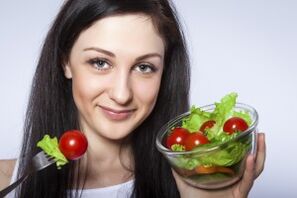 Comer ensalada de verduras para adelgazar nunha semana