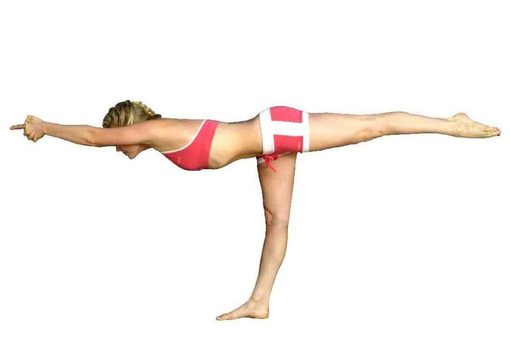 O equilibrio nunha perna dobrada axuda a perder peso