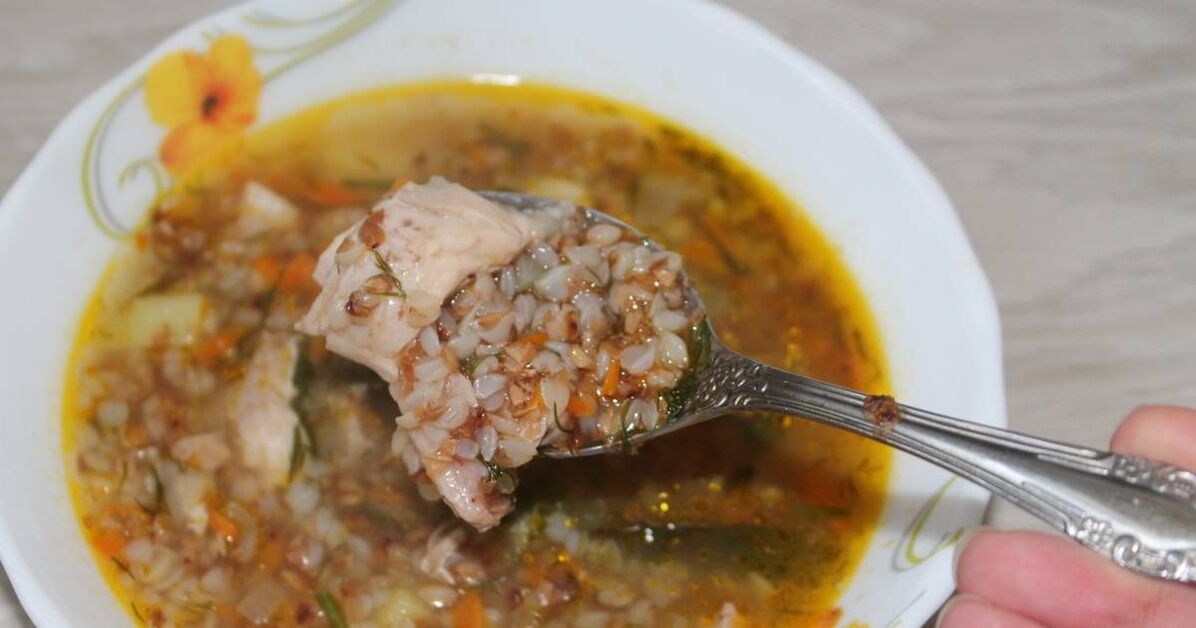 Sopa de trigo sarraceno para adelgazar